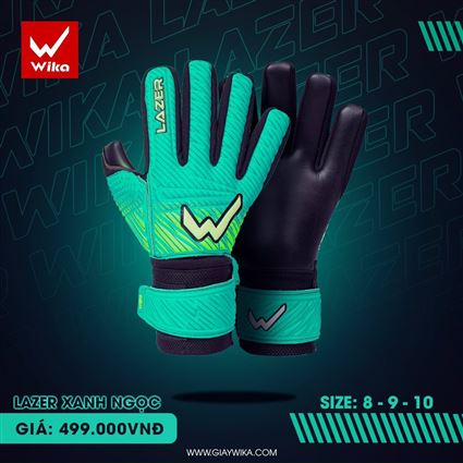 Găng tay thủ môn Wika Lazer Xanh Ngọc